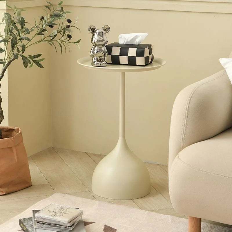 NordLoop Round Side Table | Sleek Metal Charm for Home Harmony