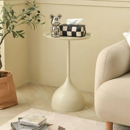 NordLoop Round Side Table | Sleek Metal Charm for Home Harmony