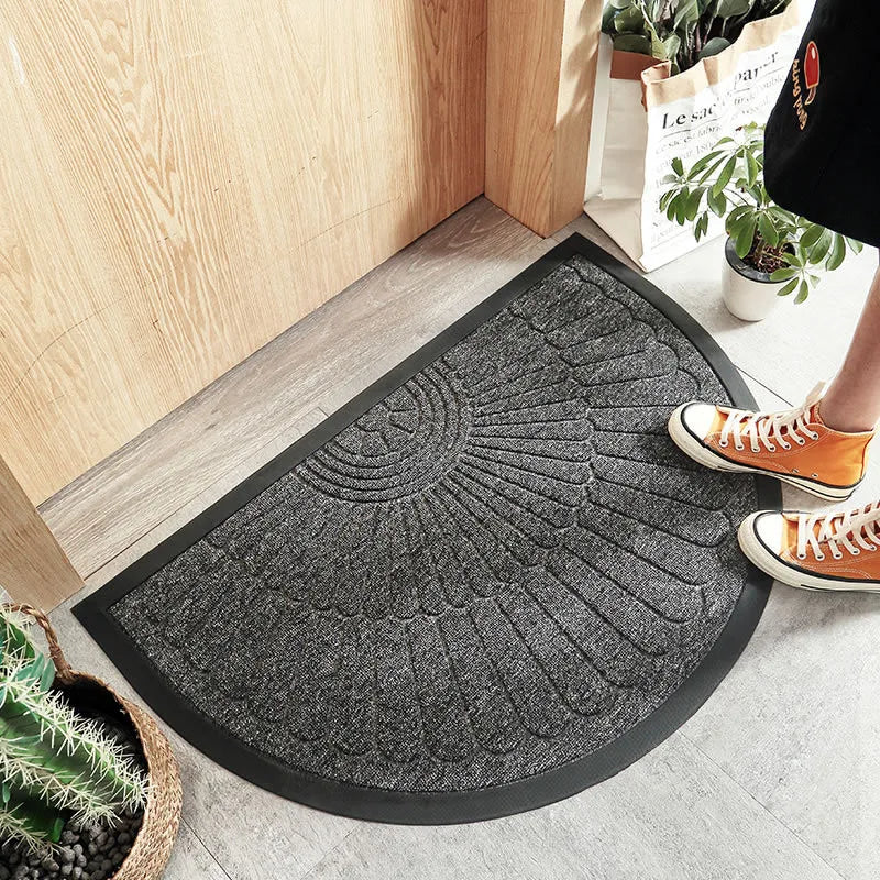 GripGuard Semi-Circle Entry Mat | Durable Rubber Non-Slip