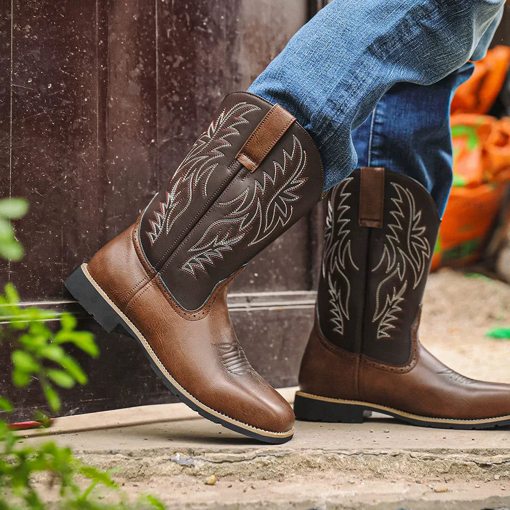 Justin | Men’s Classic Western Leather Warm Boots