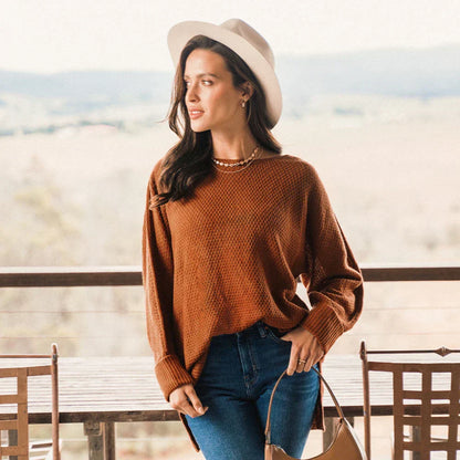Talia | Women’s Casual Sweater with Silhouette & Long Sleeves