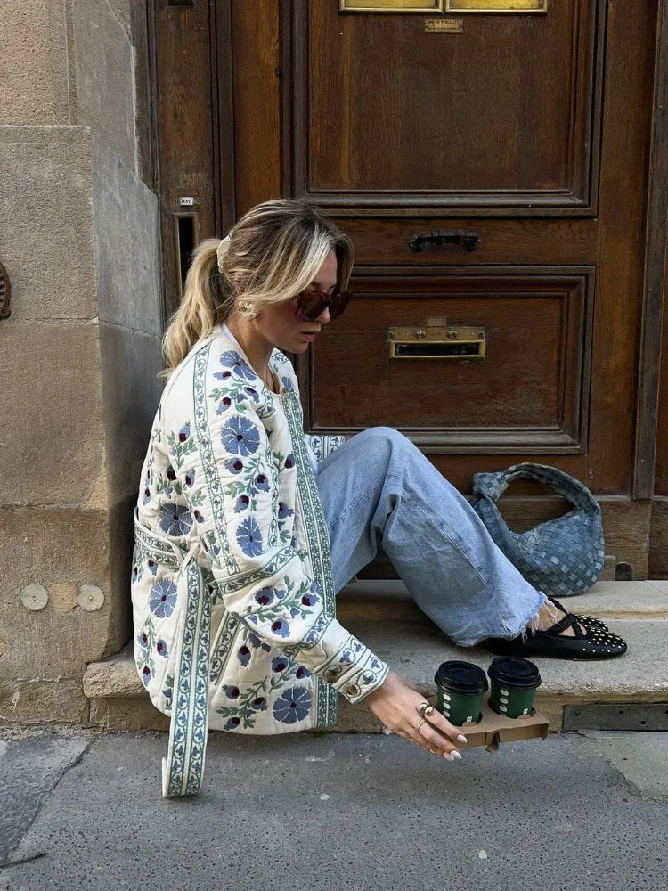 Sadie | Women’s Embroidered Jacket with Floral Details