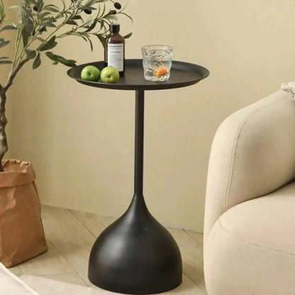 NordLoop Round Side Table | Sleek Metal Charm for Home Harmony