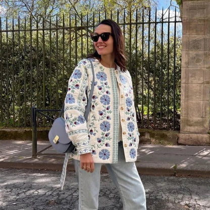Sadie | Women’s Embroidered Jacket with Floral Details