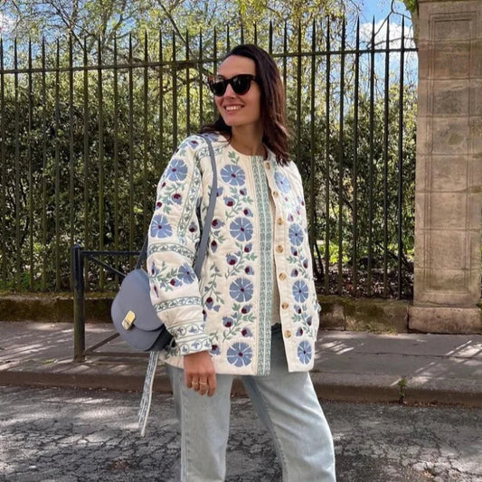 Sadie | Women’s Embroidered Jacket with Floral Details