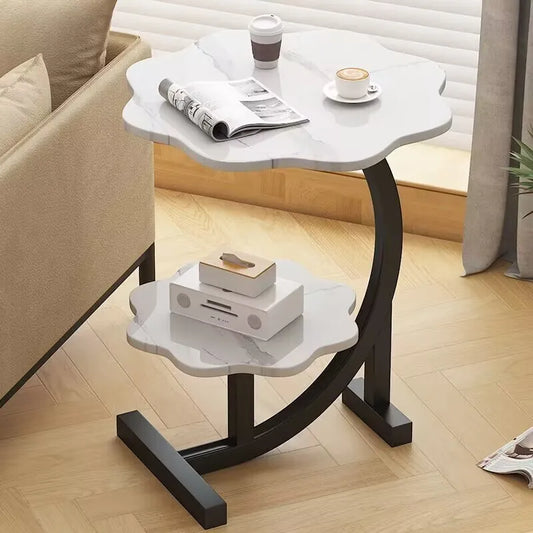 Velmira EleganceFold Dual | Tier Compact Luxe Table