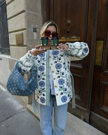 Sadie | Women’s Embroidered Jacket with Floral Details