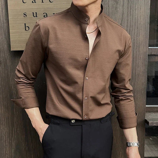 Evan | Men’s Versatile Sterling Dress Shirt for Work or Events