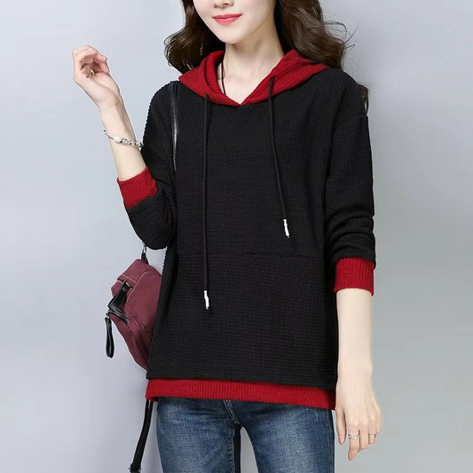 Aurora | Women’s Casual Knit Hoodie with Loose Fit