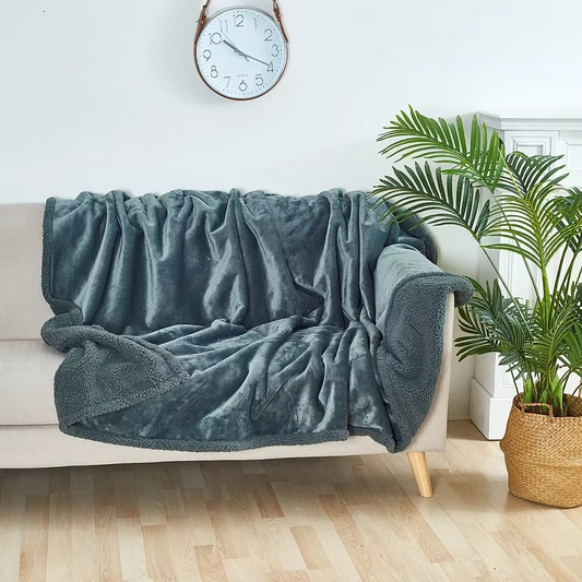 Couples Waterproof Blanket | Soft Plush Cuddle Throw for Bedtime