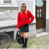 Loose-knit jumper