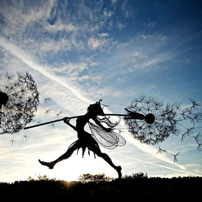 MythiGlow Metal Fairy | Whimsical Outdoor Lawn Décor