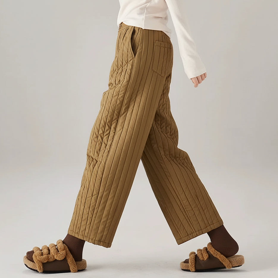 Nina | Women’s Lightweight Cotton High-Waist Pants