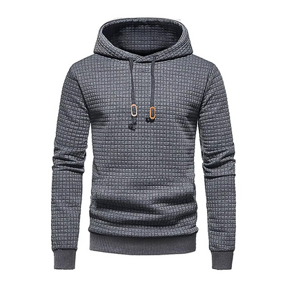 Brennan | Men’s Casual Waffle Knit Winter Hoodie