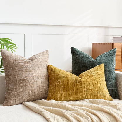 Soft Solid Tone Cover | EchoBamboo Chenille Pillowcase