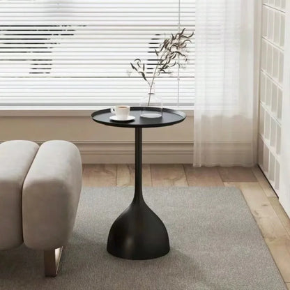 NordLoop Round Side Table | Sleek Metal Charm for Home Harmony