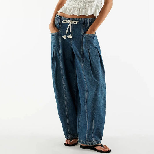 Elena | Women’s Comfort Fit Drawstring Denim Jeans