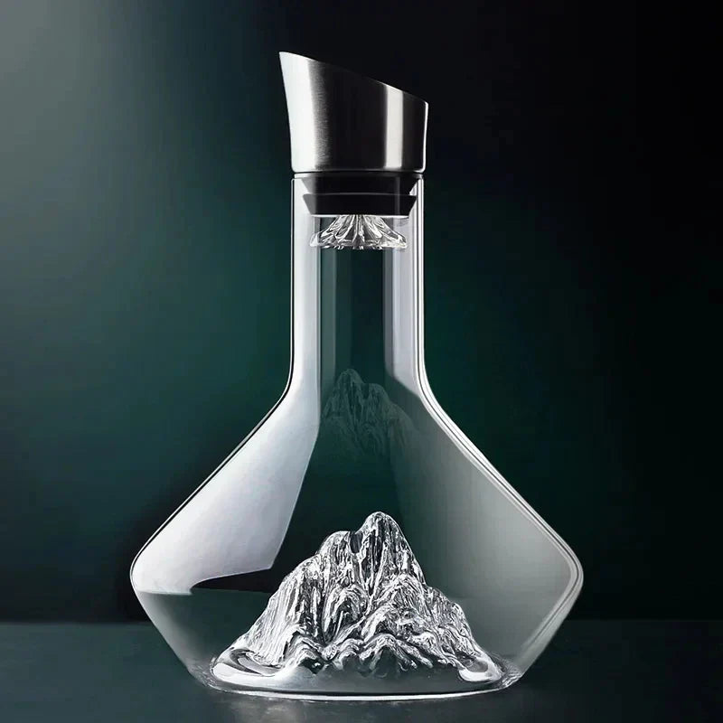 Large Crystal Carafe | 1500ml Iceberg Wine Decanter