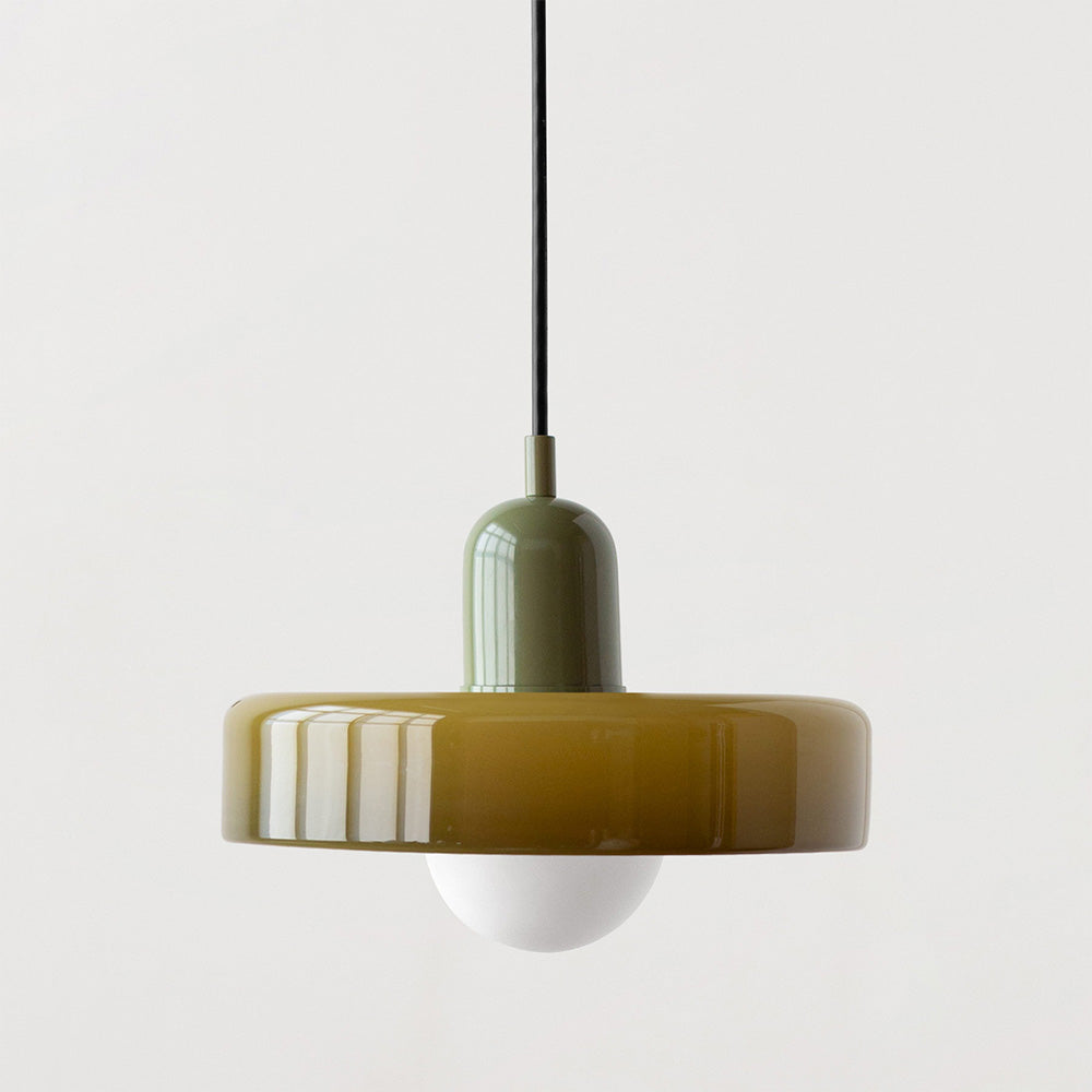 Studio Prisma Pendant | Art Glass Light in Bauhaus Luxe Palette