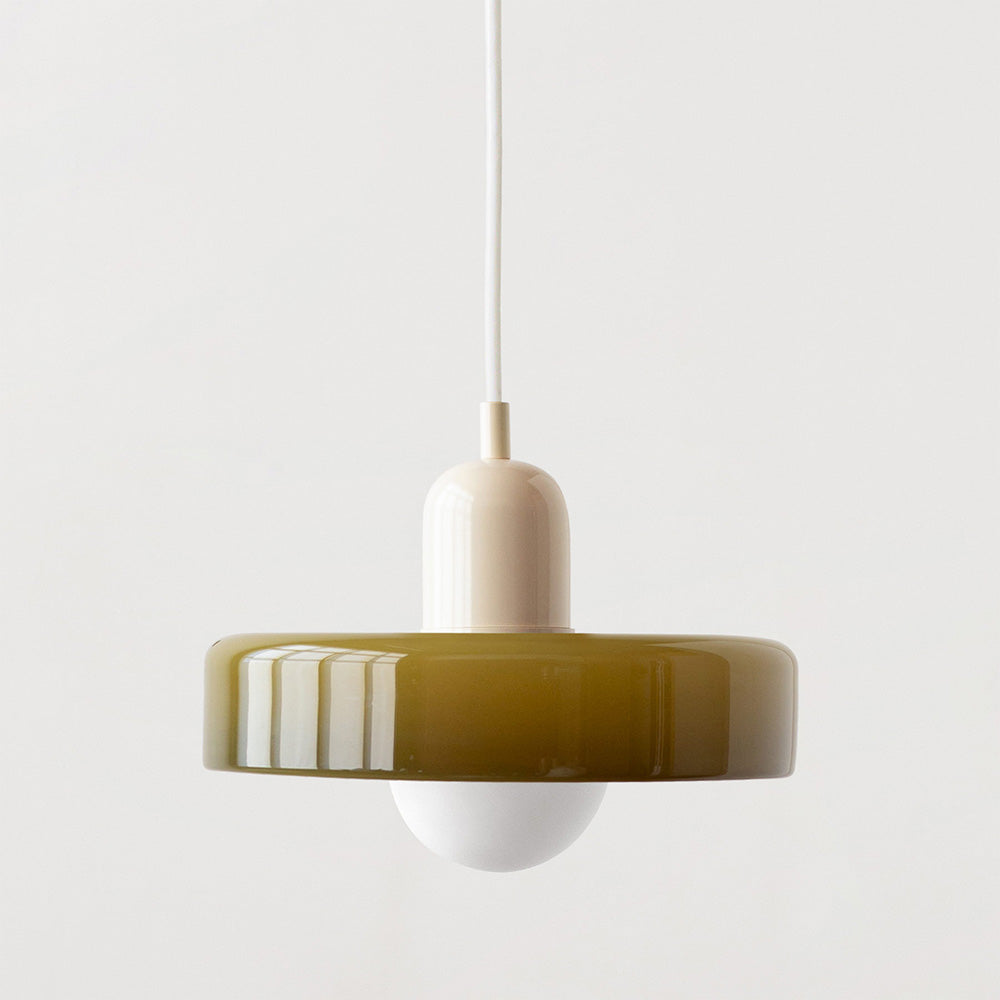 Studio Prisma Pendant | Art Glass Light in Bauhaus Luxe Palette
