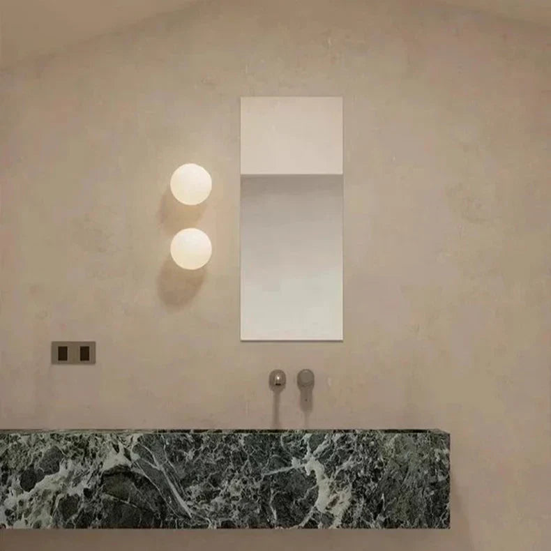 Modern Glass Style | HavenGlow White Round Wall Lamp