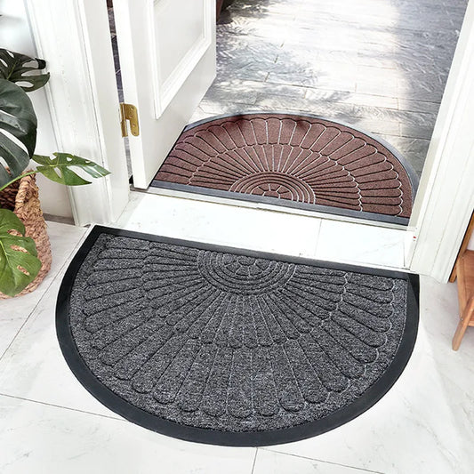 GripGuard Semi-Circle Entry Mat | Durable Rubber Non-Slip