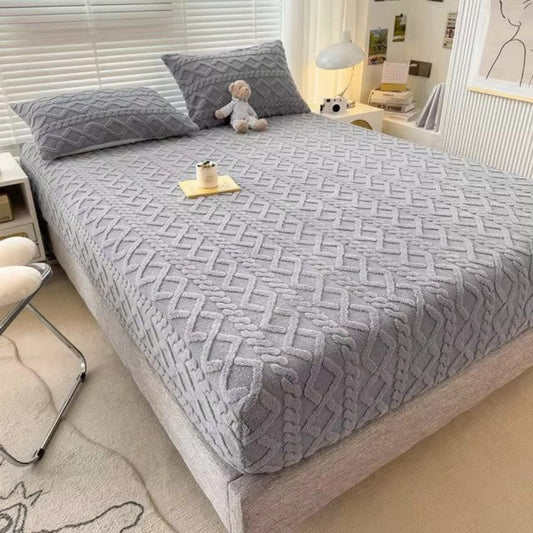 Plush Velvet Mattress Protector | Soft Bedding Cover for Bedroom