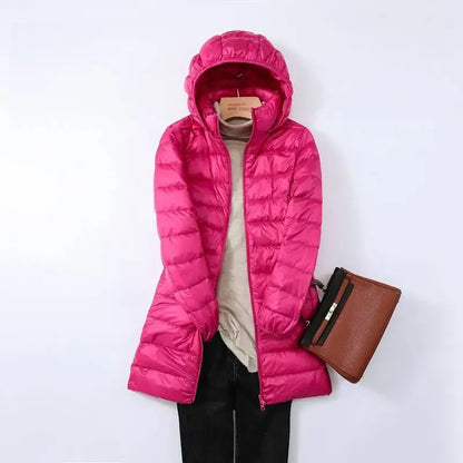 Ruby | Women’s Packable Puffer Coat with Quilted Design