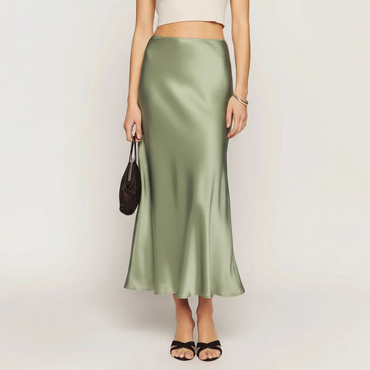 Monica | Women’s Modern Luxe Midi Skirt