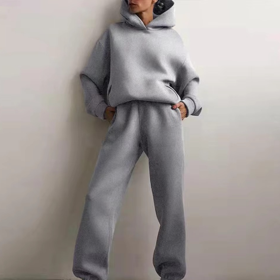 Violet | Women’s Relaxed Fit Tracksuit – Cotton Hoodie & Jogger Pants