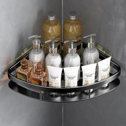 HydroGlide No-Drill Shelf | Sleek Aluminum Corner Design
