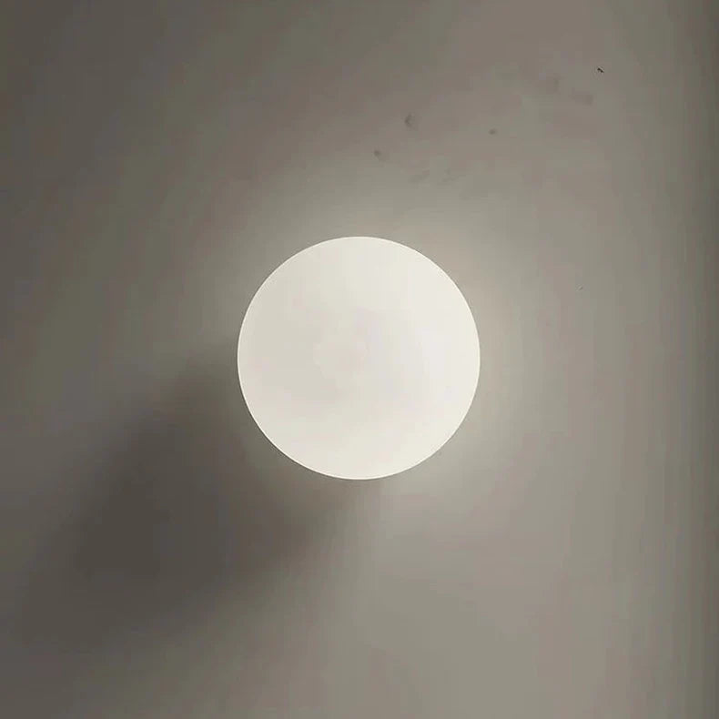 Modern Glass Style | HavenGlow White Round Wall Lamp