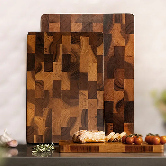 TimberFlow Cutting Board | Reversible Wooden Chopping Block