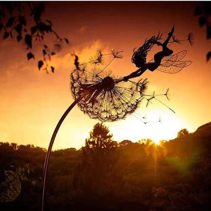 MythiGlow Metal Fairy | Whimsical Outdoor Lawn Décor