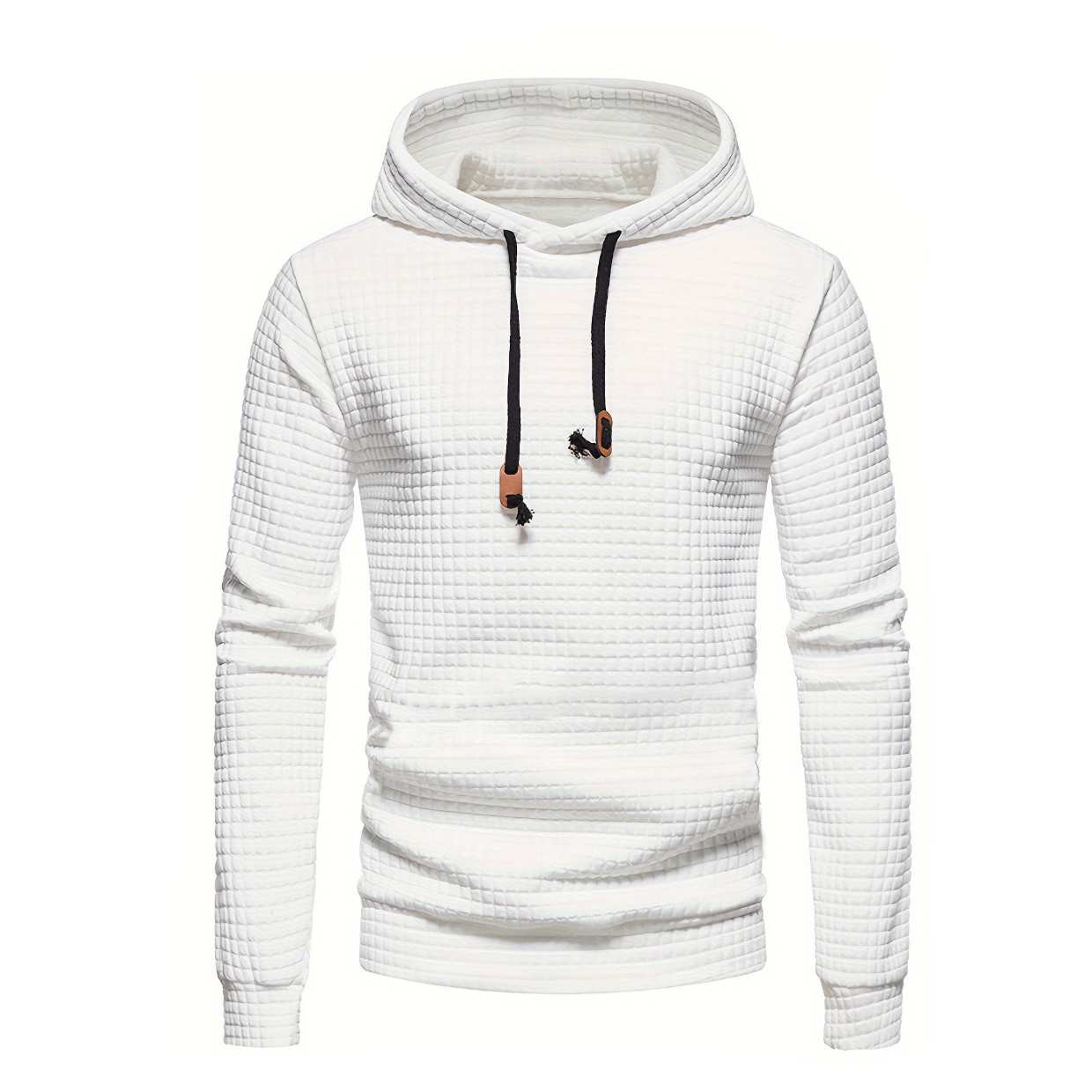 Brennan | Men’s Casual Waffle Knit Winter Hoodie