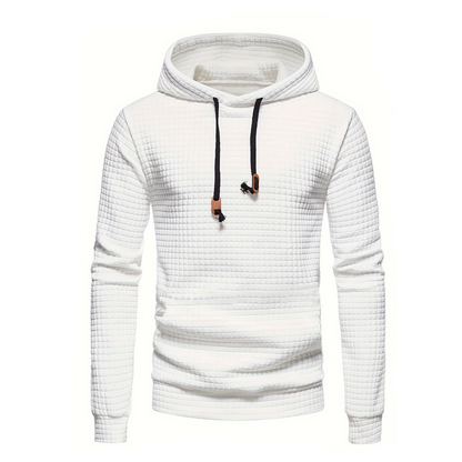 Brennan | Men’s Casual Waffle Knit Winter Hoodie