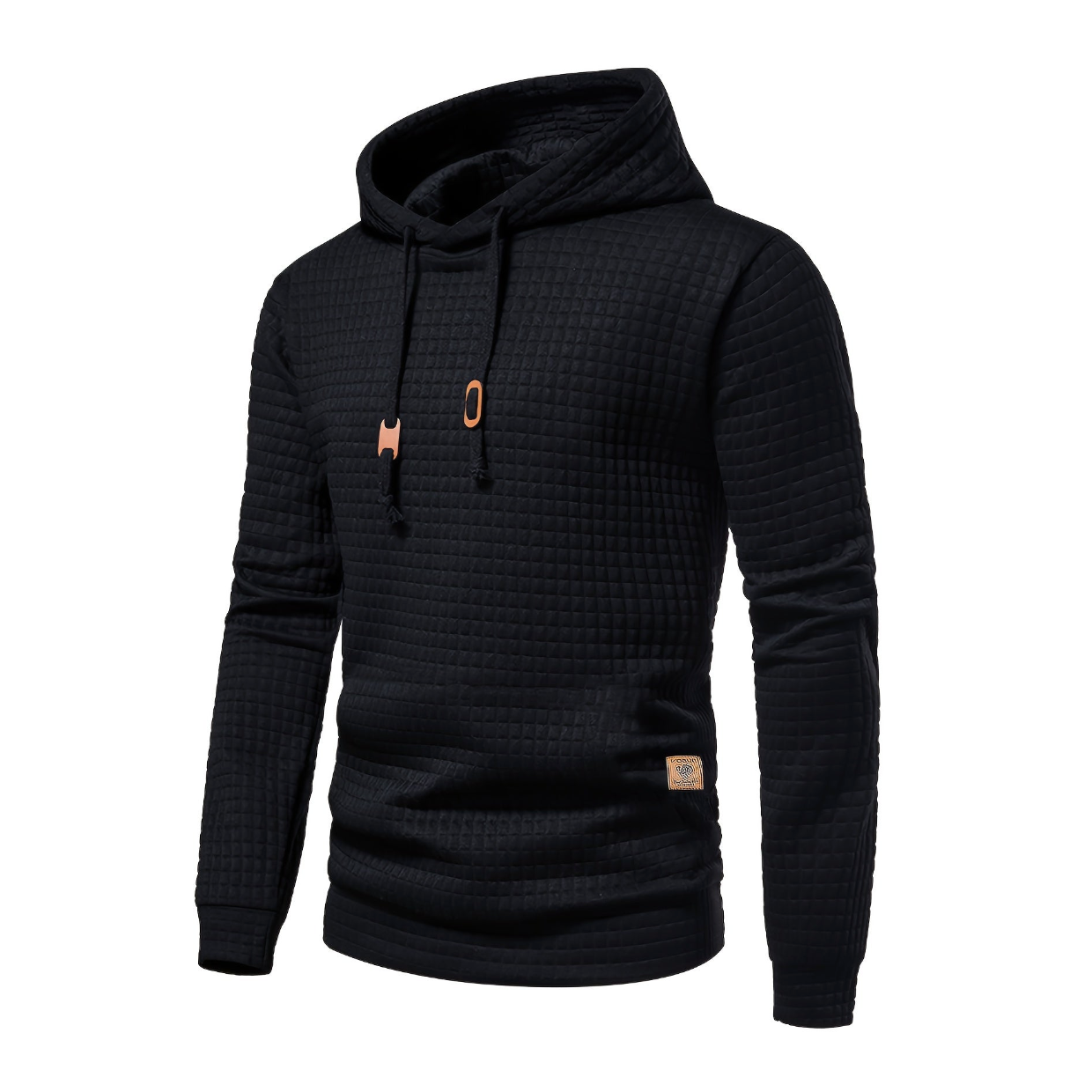 Brennan | Men’s Casual Waffle Knit Winter Hoodie