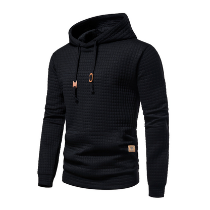 Brennan | Men’s Casual Waffle Knit Winter Hoodie