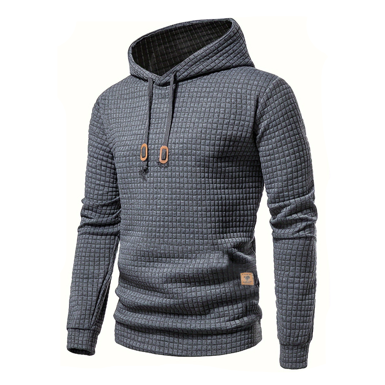 Brennan | Men’s Casual Waffle Knit Winter Hoodie