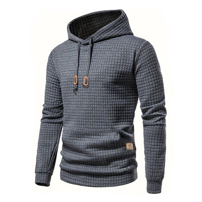 Brennan | Men’s Casual Waffle Knit Winter Hoodie