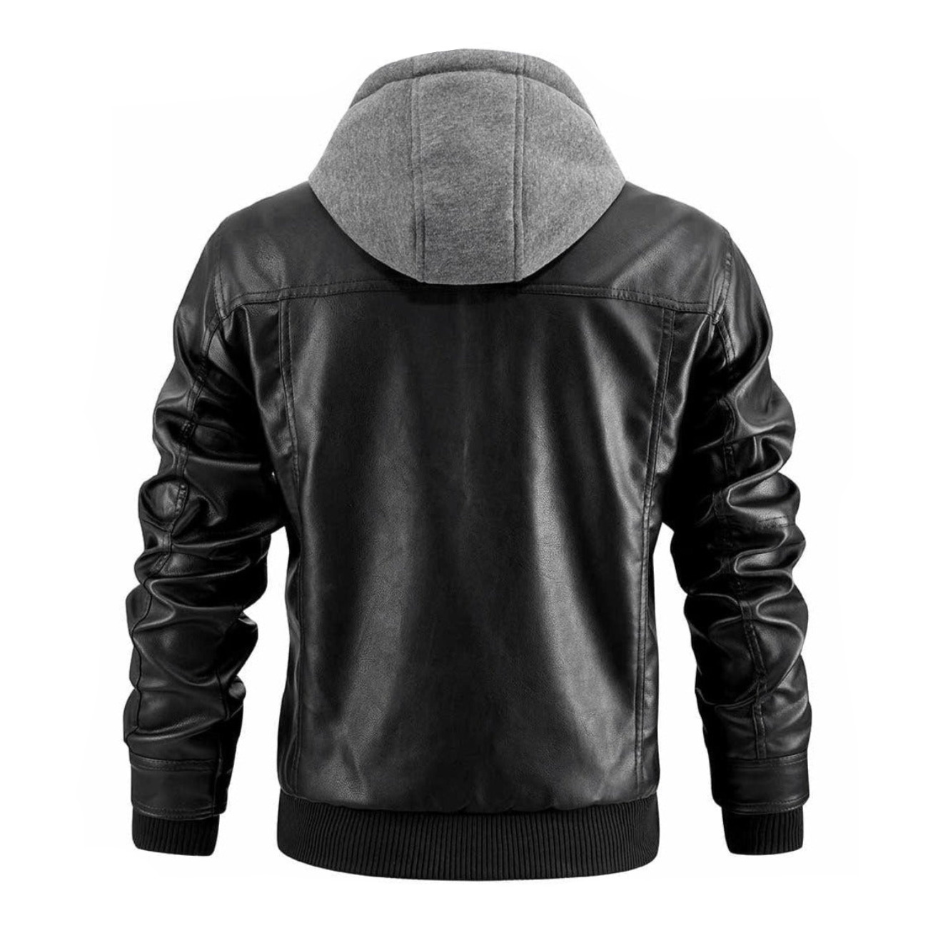 Ashton | Men’s Leather Hooded Moto Jacket