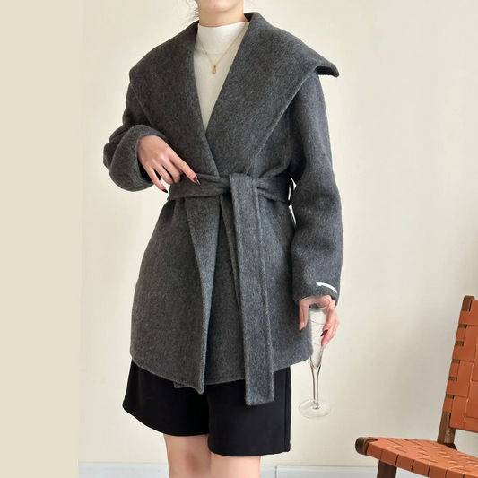 Valentina | Women’s Elegant Double-Sided Belted Winter Coat