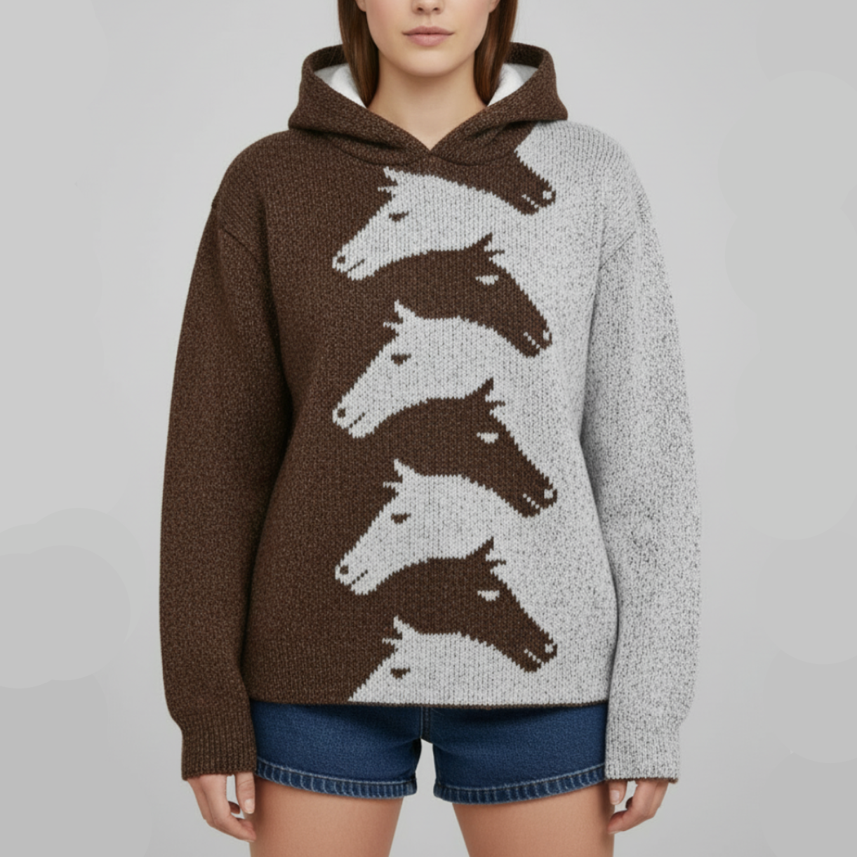 Maren | Women’s Cozy Hoodie with Soft Fabric & Horse Graphic