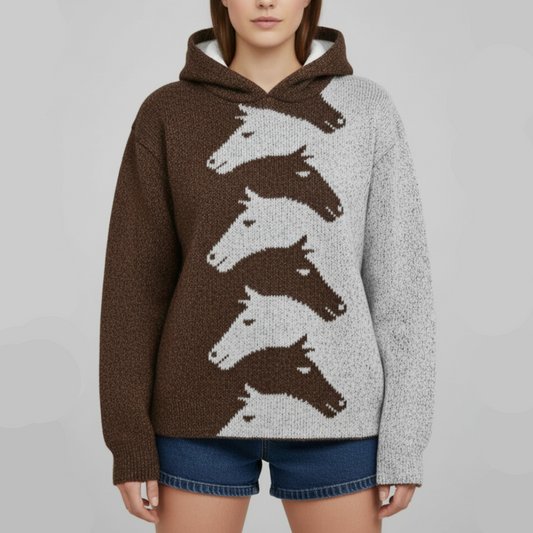 Maren | Women’s Cozy Hoodie with Soft Fabric & Horse Graphic