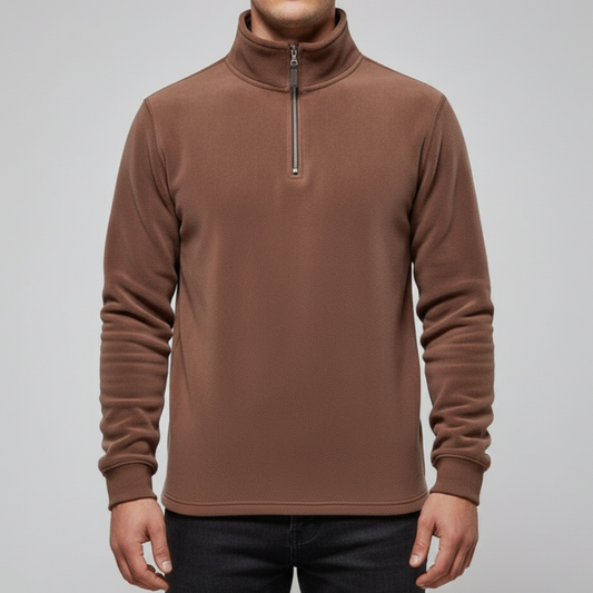 Landor | Men’s Fleece Stand-Collar Half-Zip Sweater