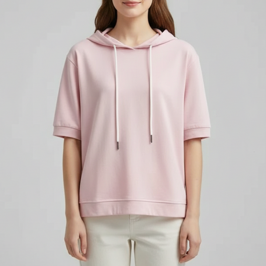 Lana | Women’s Cotton Short-Sleeve Relaxed Hoodie