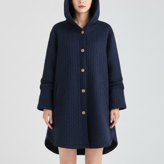 Lisa | Women’s Hooded Quilted Wool Coat