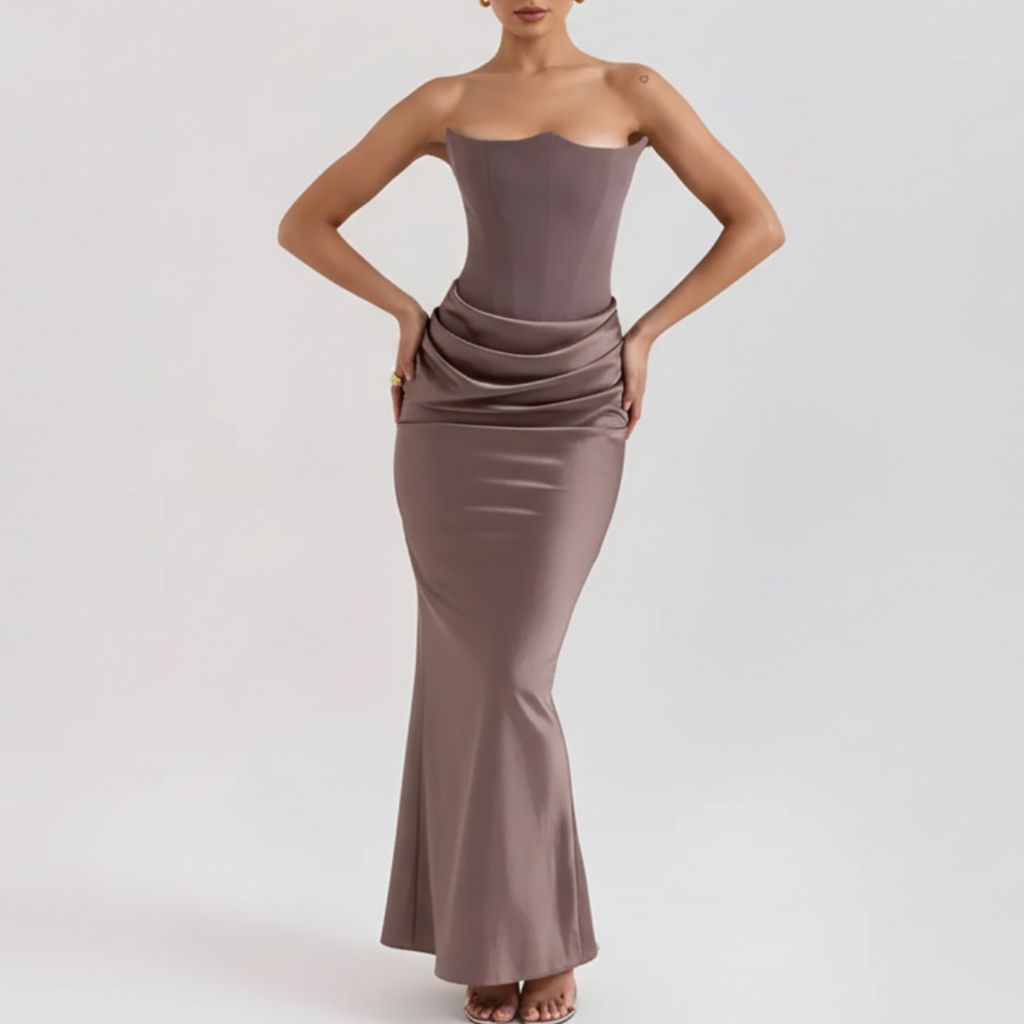Marianne | Women’s Wedding Guest Draped Maxi Dress