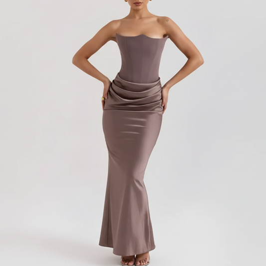 Marianne | Women’s Wedding Guest Draped Maxi Dress