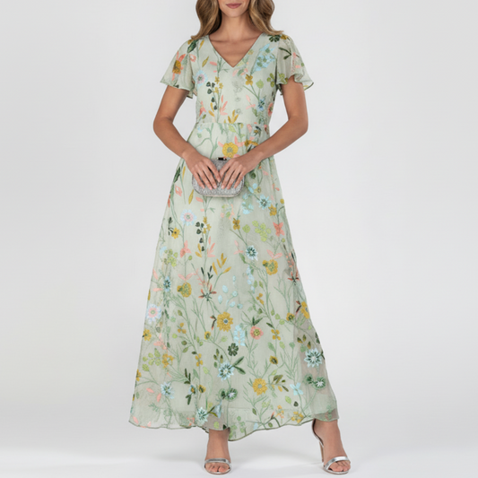 Marceline | Women’s Summer Floral V-Neck Maxi Dress